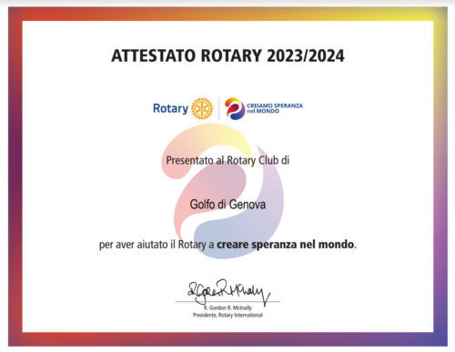 ATTESTATO ROTARY 2023 / 2024